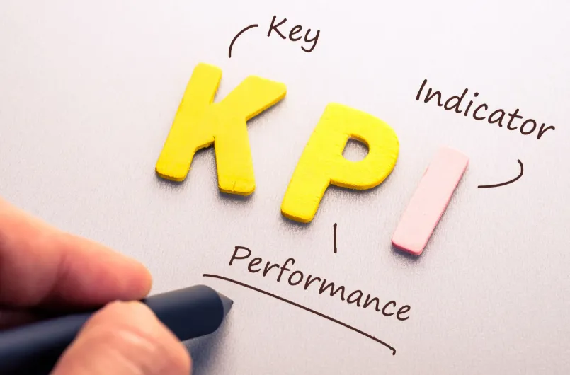 The letters KPI with the words Key, Performance and Indicator
